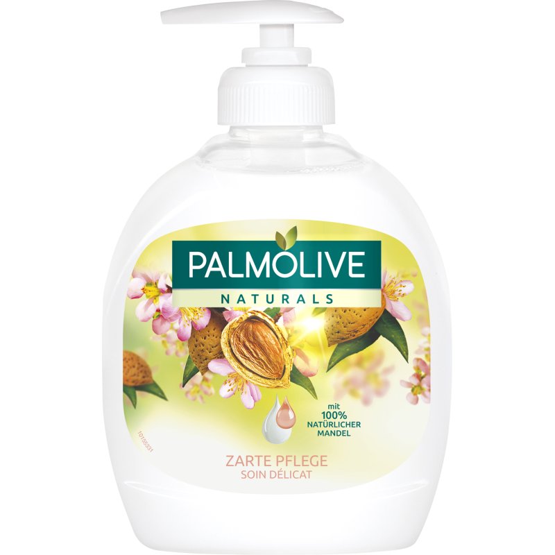 PALMOLIVE savon liquide Naturals amande, recharge, blanc, 300 ml