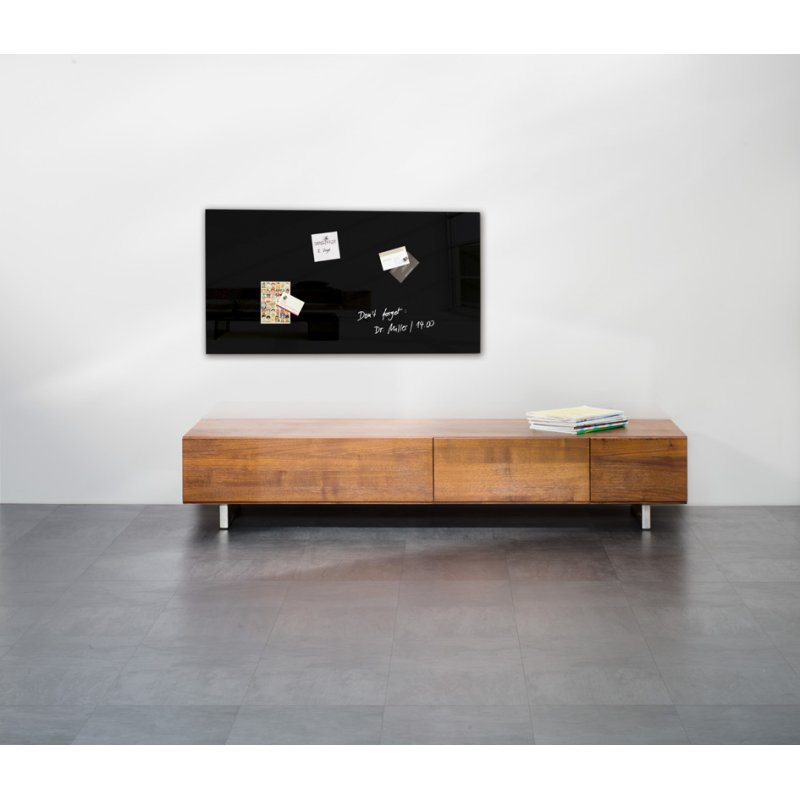 Sigel tableau magnétique en verre artverum, 100 × 65 cm, rouge, sans cadre