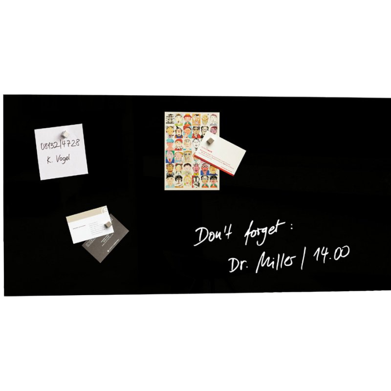 Sigel tableau blanc magnétique en verre Artverum, blanc, 910×460 mm