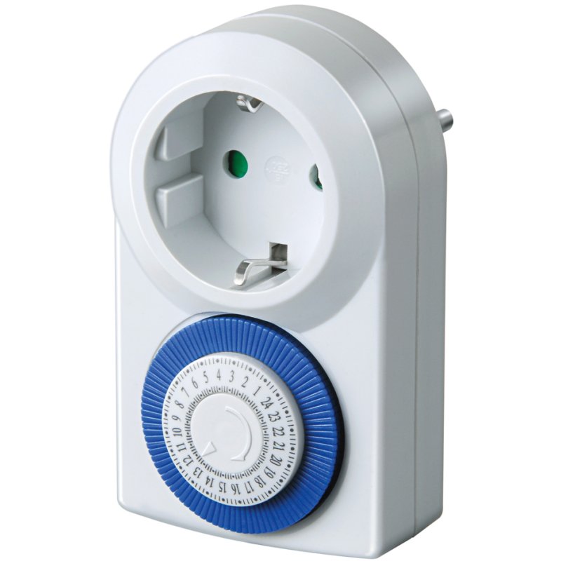 brennenstuhl daily timer switch, white, earthed plug
