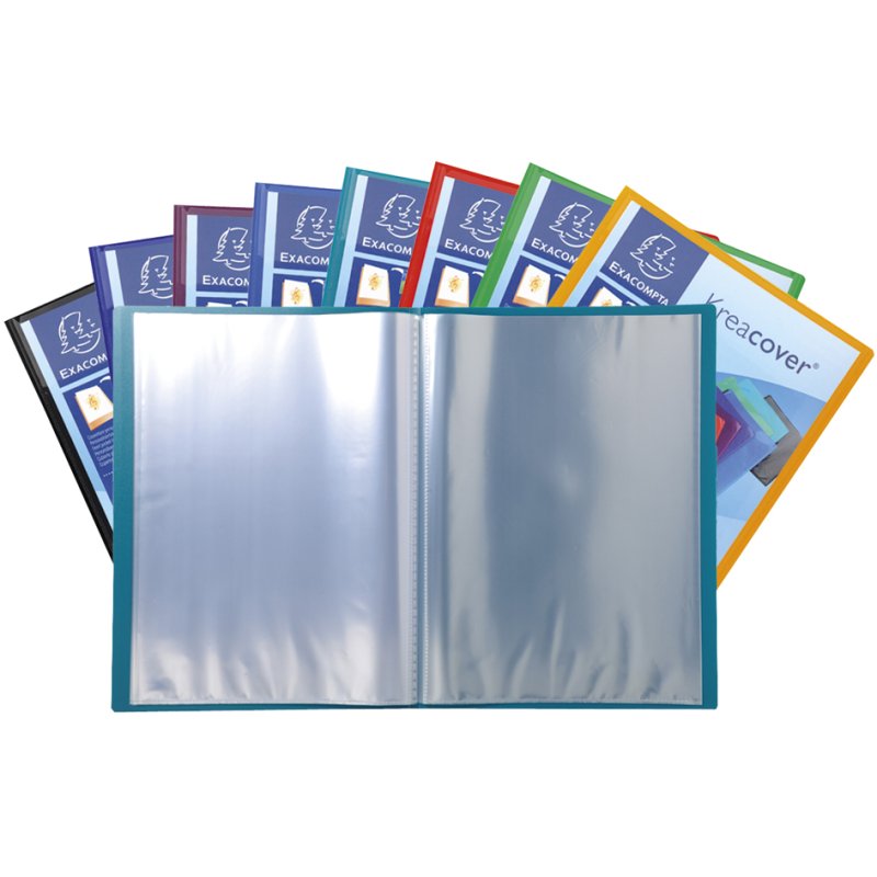 EXACOMPTA Kreacover showmap, PP, A4, 60 hoezen, kleurig gesorteerd