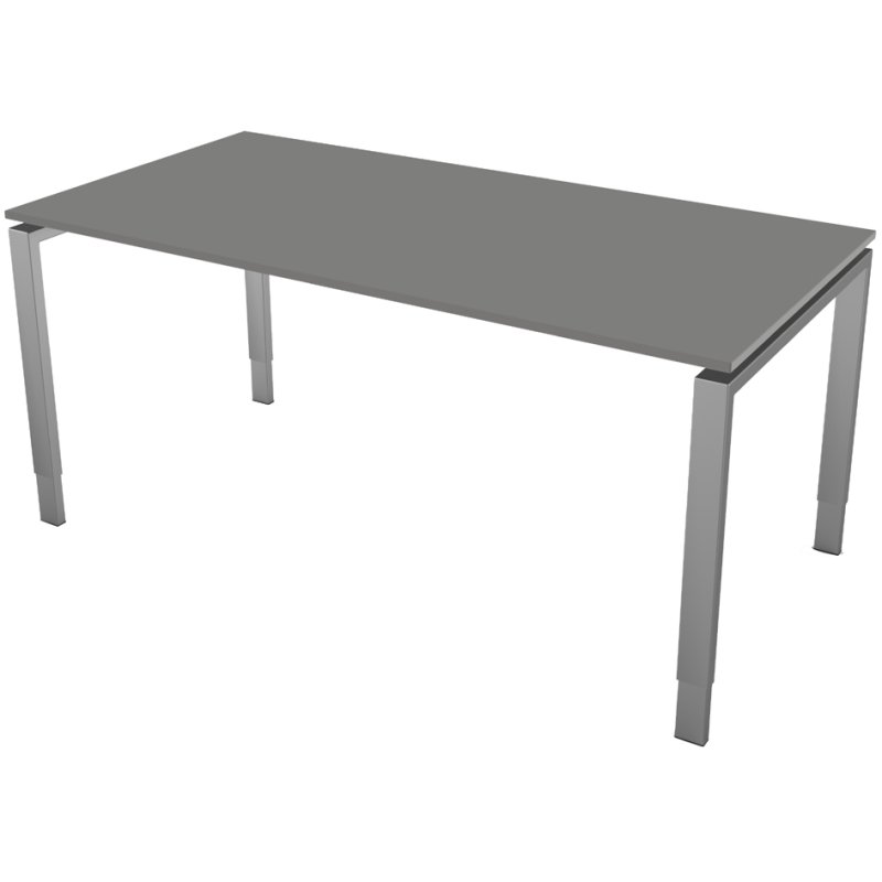 kerkmann bureau additionnel Form 5, réglable en hauteur, 100×60 cm, wenge