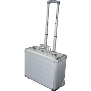 ALUMAXX Business laptop trolley GALAXY, zilver, telescoopsysteem 102 cm