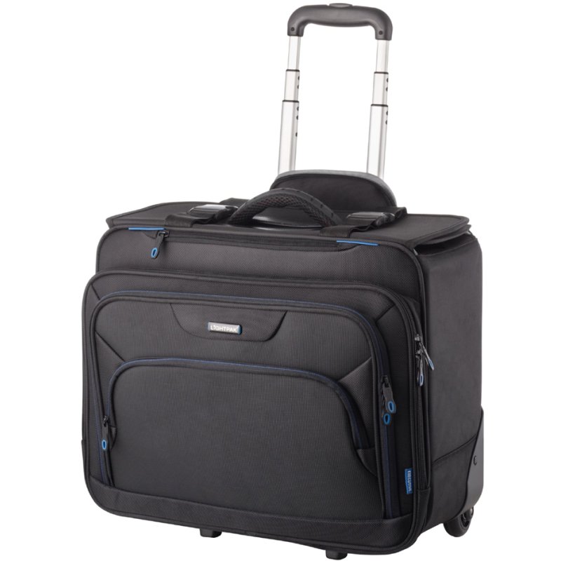 LiGHTPAK trolley à carnets de voyage business Pioneer, noir, polyester, 455×250×390 mm