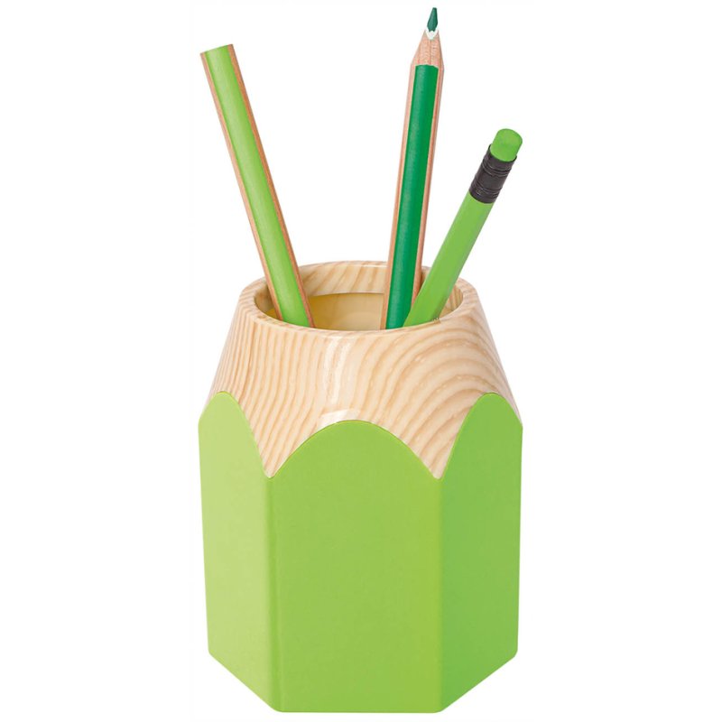 WEDO porte-crayons PENCIL, plastique, vert pomme, 85×75×105 mm