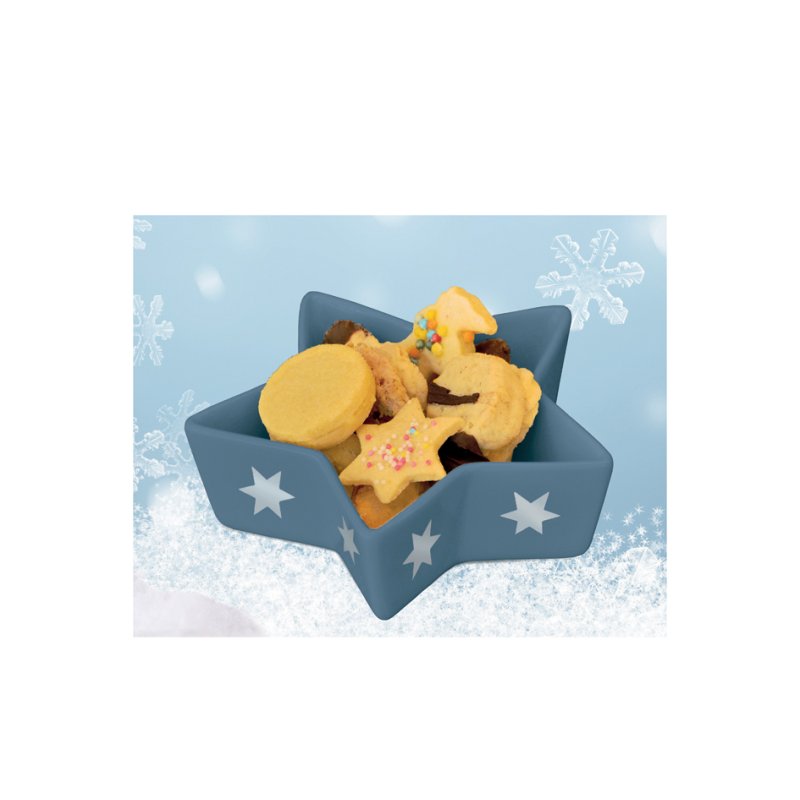 HERMA Christmas stickers DECOR silver stars, display, 6 designs, 60 packs