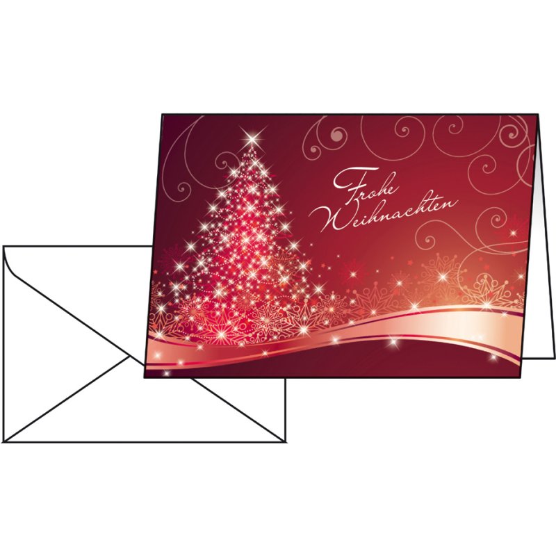 sigel carte de Noël Christmas Swing, A6 format paysage, carton brillant 250 g/m², 25 pièces