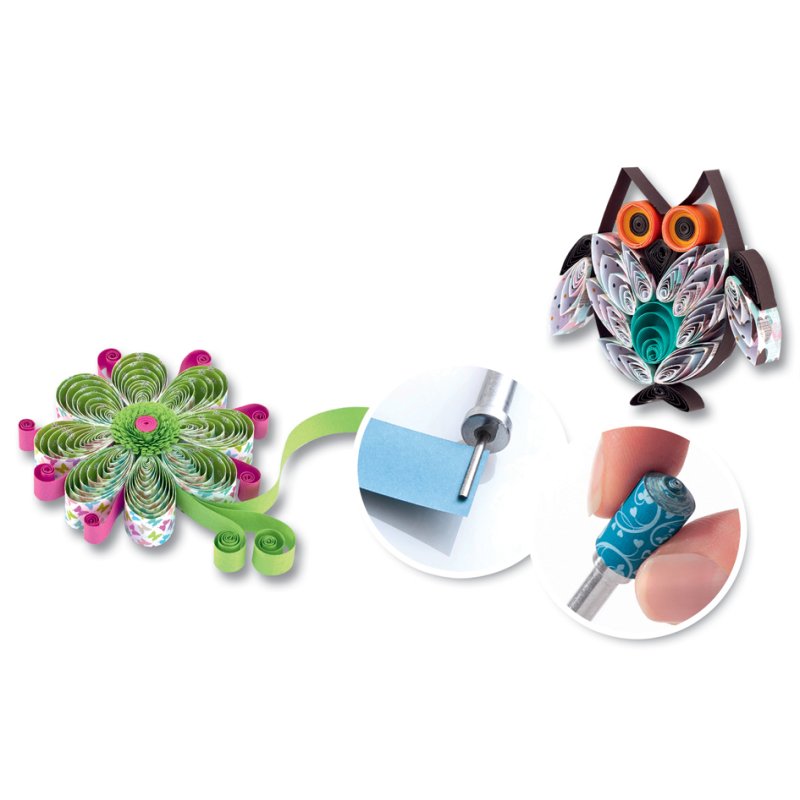 folia Quilling pen extra lang, voor extrabreite quillingstreifen