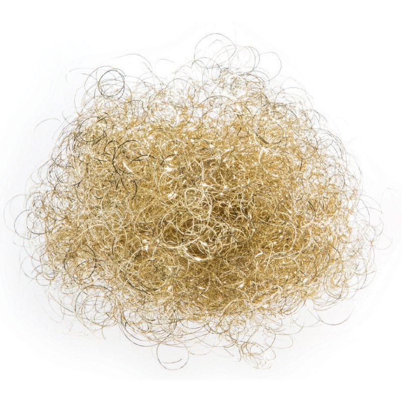 folia engelen-haargoud, gekruld, 20 gram, 0,09 mm