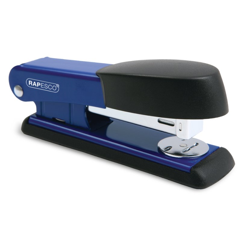 RAPESCO nietmachine Bowfin, blauw, capaciteit 25 vel, 59 mm inlegdiepte