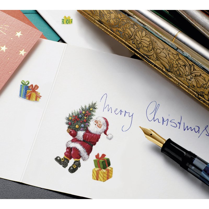 AVERY Zweckform kerststickers kabouterfiguren, permanent hechtend, 1 vel à 7 stickers