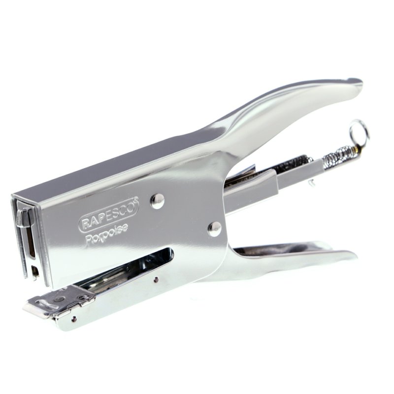 RAPESCO nietmachine Porpoise, chroom, 50 vel, 59 mm inlegdiepte