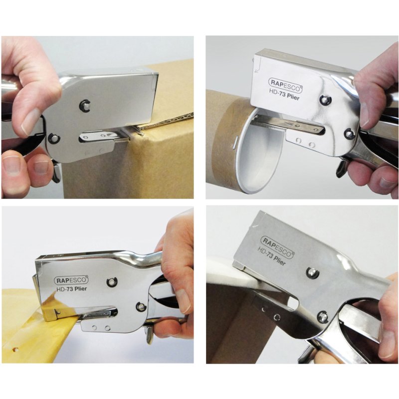 RAPESCO Agrafeuse HD-73, chromé, 70 feuilles, profondeur d'insertion 68 mm