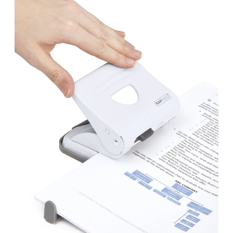 RAPESCO perforator 825, zwart, capaciteit 25 vel