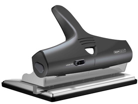 RAPESCO perforator aluminium, 2/3/4-voudig ponsen, zwart, 32 vel