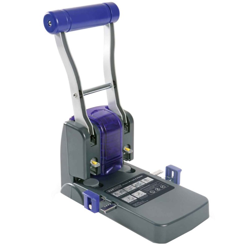 RAPESCO perforator P1100, zwart/paars, 100 vel, 2-/4-gaats