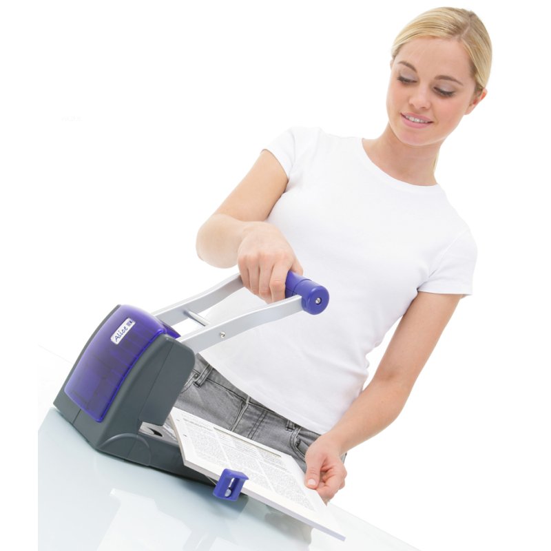 RAPESCO perforator P1100, zwart/paars, 100 vel, 2-/4-gaats