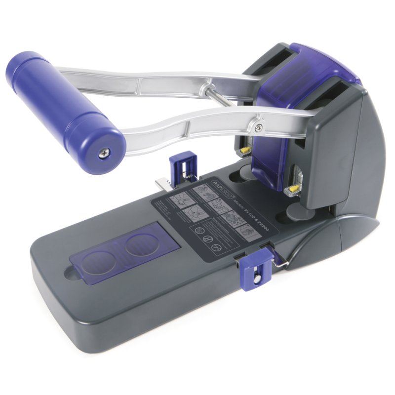 RAPESCO perforator P2200, zwart/paars, 150 vel, versterkte ponsen