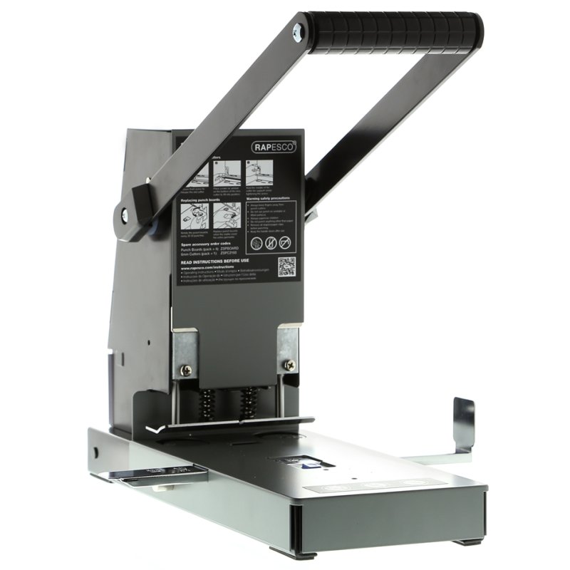 RAPESCO perforator 2160, zwart/grijs, 300 vel, metaal