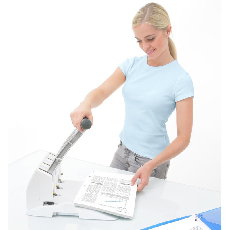 RAPESCO viervoudige perforator ECO P4400, soft wit, 150 vel