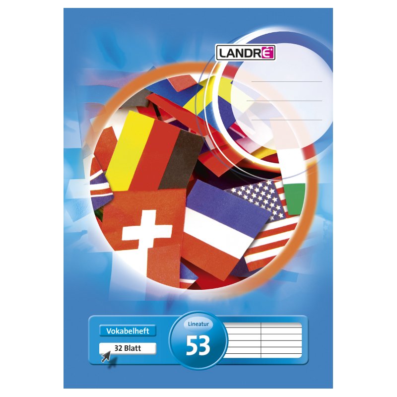 LANDRÉ cahier dictionnaire A5, trois colonnes, 80 g/m², 40 feuilles