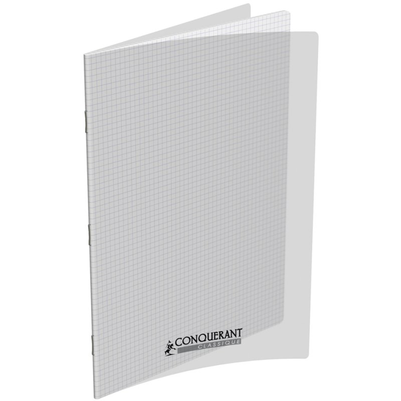 CONQUERANT CLASSIQUE cahier A4, quadrillé, gris, 96 pages