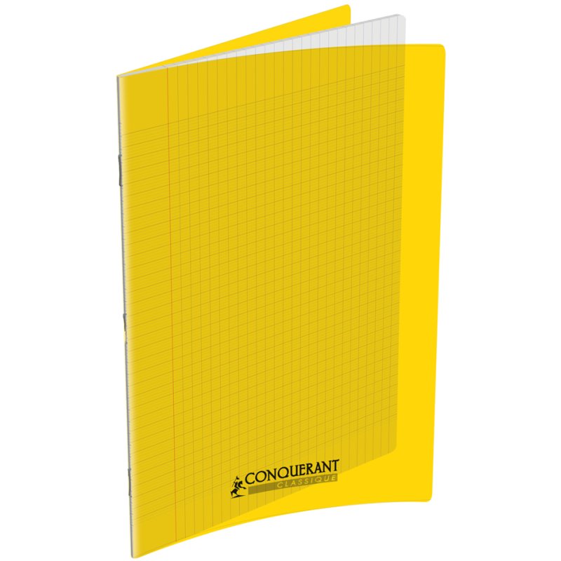 CONQUERANT CLASSIQUE cahier A4, quadrillé, gris, 96 pages