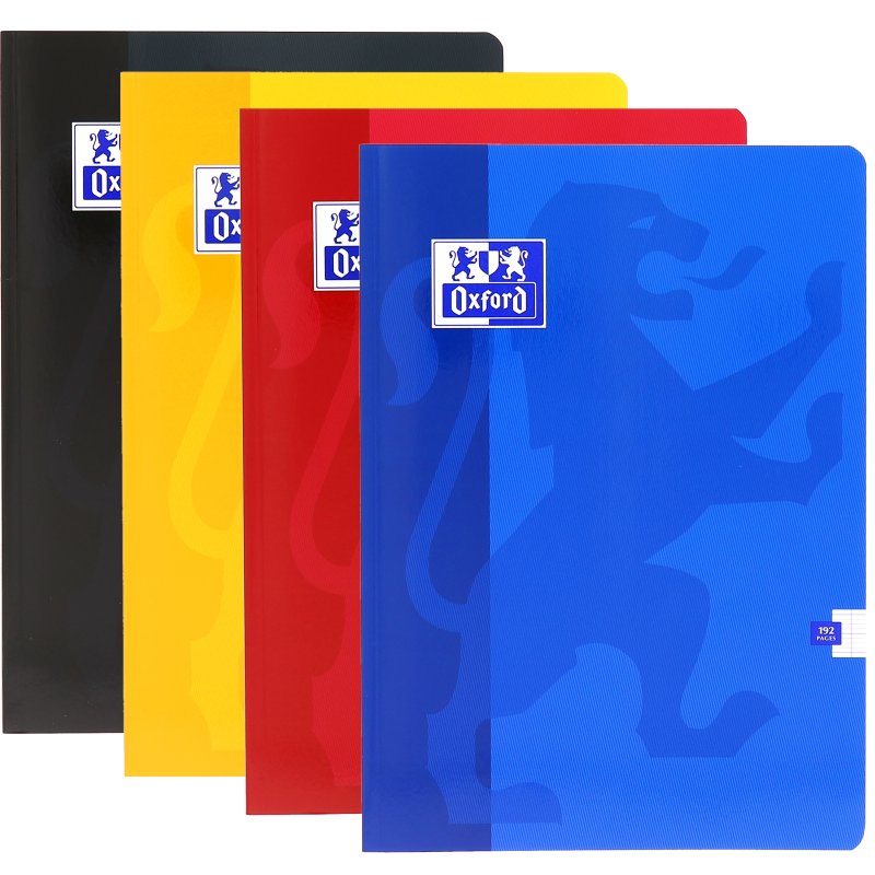 Oxford cahier A4, réglure française, 96 pages