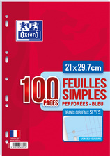 Oxford ringbandvullingen gelinieerd, A4, groen, 50 vel