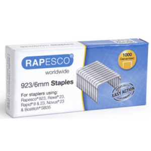 RAPESCO nietjes 23/12, verzinkt, 1000 stuks
