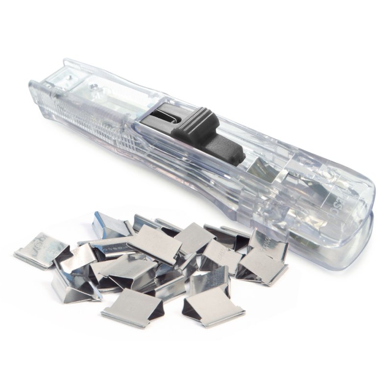 RAPESCO distributeur de clips Supaclip 40, transparent, 2-40 feuilles, réutilisable