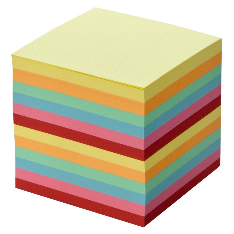 folia memoblok navulling, 90×90 mm, wit, 700 vel