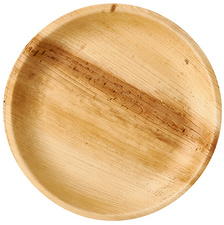 PAPSTAR palmblad borden rond, 250 mm, 25 stuks