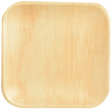 PAPSTAR palmbladborden vierkant, 180 × 180 mm, 25 stuks