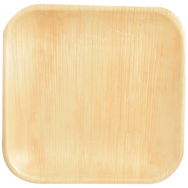 PAPSTAR assiettes feuille de palmier carrées, 255×255 mm, 25 pièces