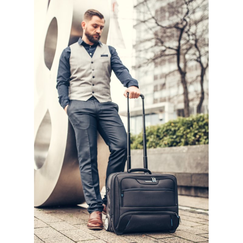 LiGHTPAK trolley-notebook SKY, nylon, noir, 45×23×38 cm