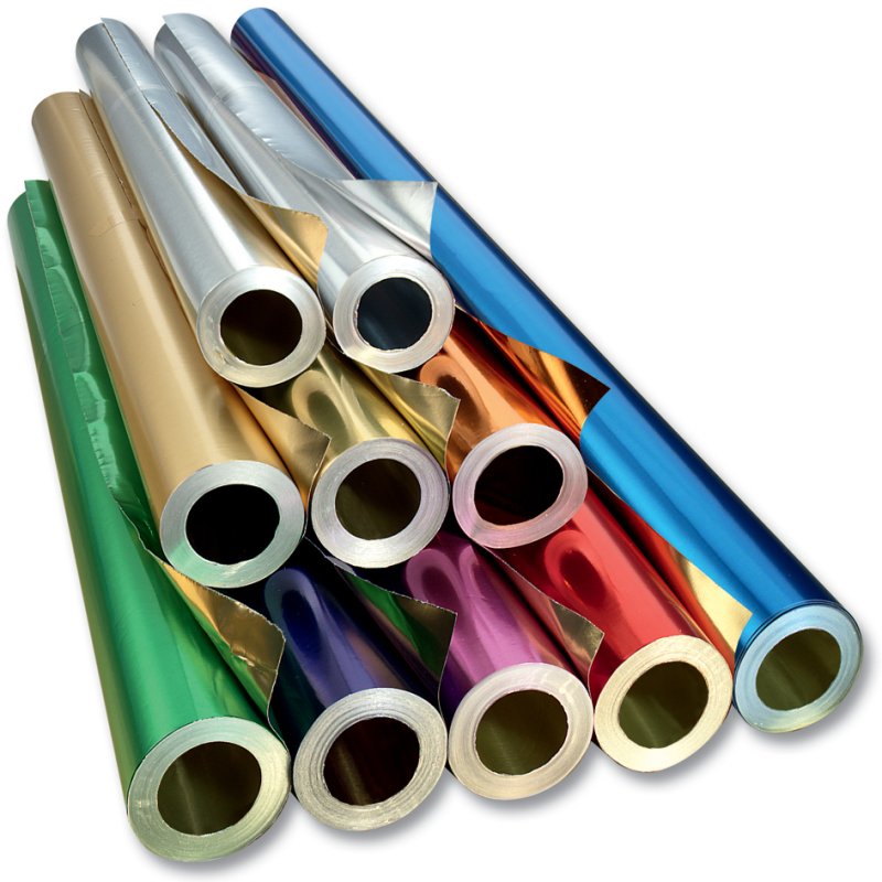 folia aluminium knutselfolie, blauw/goud, 500 mm × 10 m
