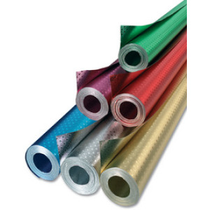 folia aluminiumfolie Sterretjes, dubbelzijdig gekascheerd, 500 mm × 10 m, goud