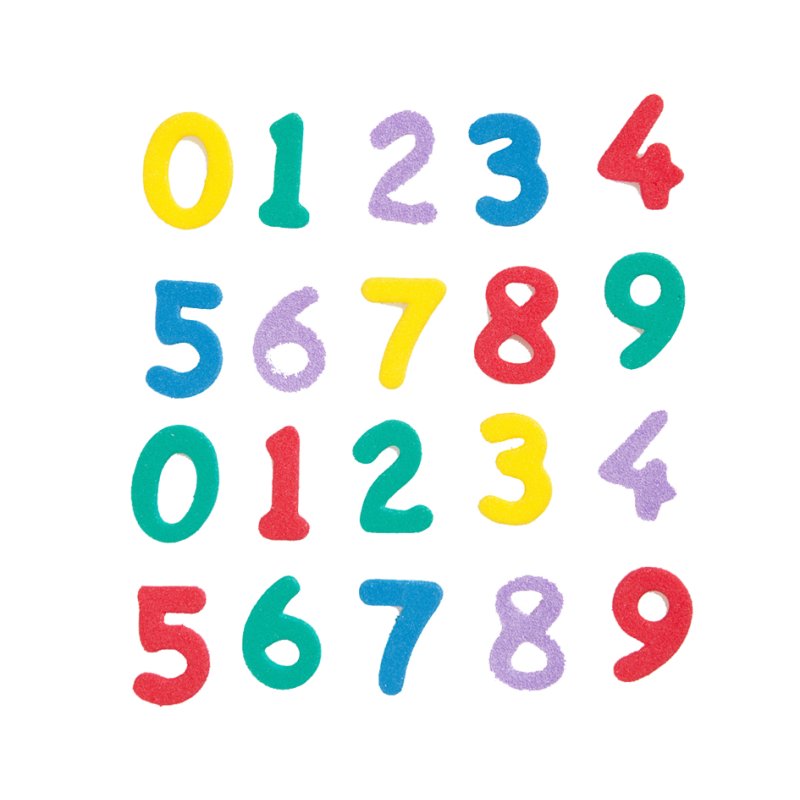 folia vilt letterstansen met mosrubber, 15×15 mm, 5 kleuren, 130 letters