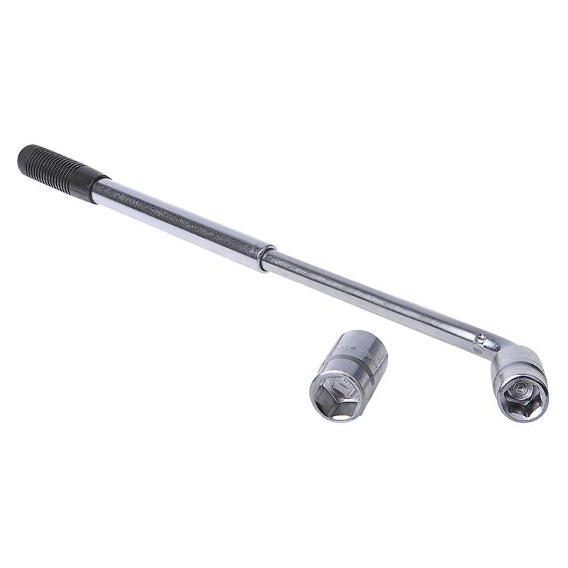 IWH telescopic wheel nut wrench, chrome vanadium, 220-410 mm, 17/19/21/23 mm
