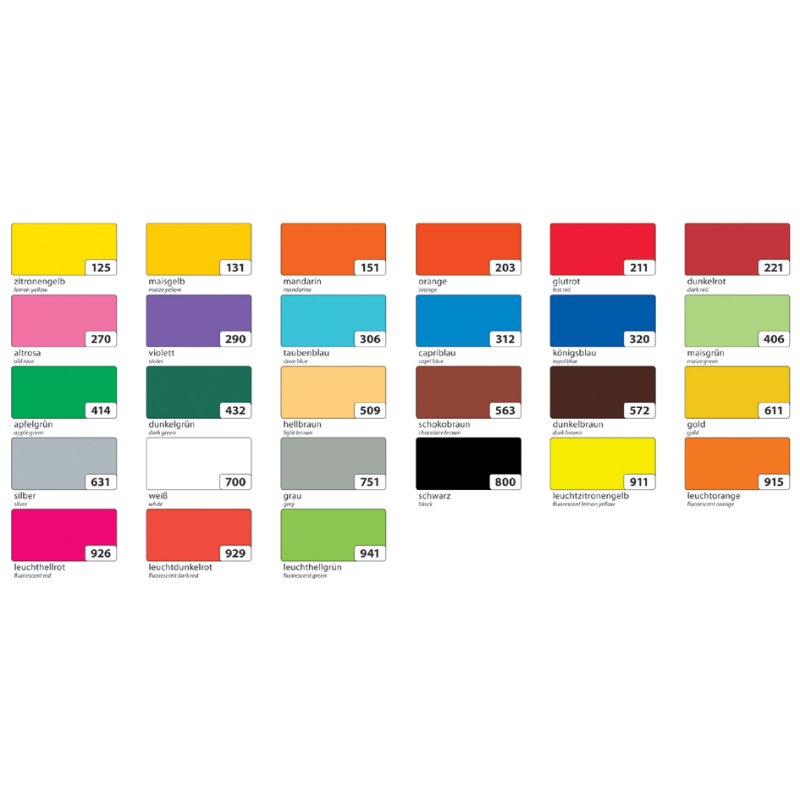folia plakatkarton, zwart, 480×680 mm, 10 vel