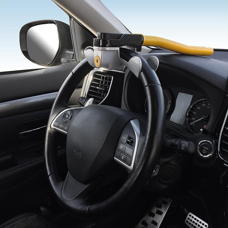 IWH steering wheel anti-theft lock, with 2 keys, rotating lock