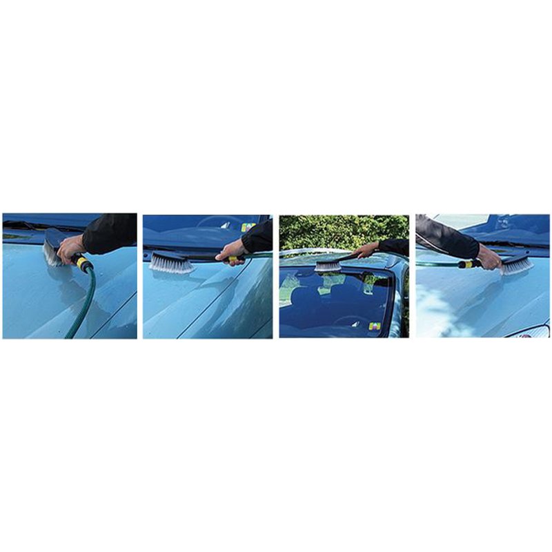 IWH brosse de lavage auto avec arrêt eau, 30 cm, coupleur rapide