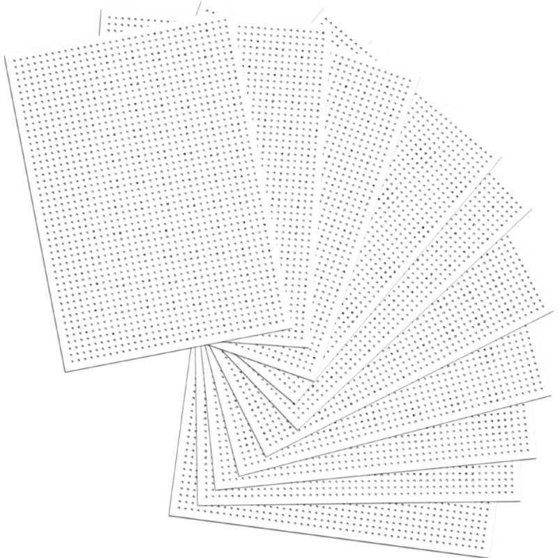 folia kartonplaten voor stikwerk, wit onbedrukt, 175 × 245 mm, 40 vel