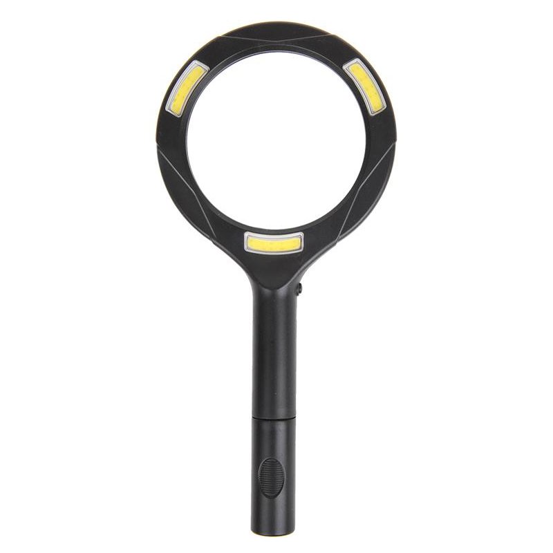 IWH loep met COB LED-verlichting, zwart, 110×240×20 mm