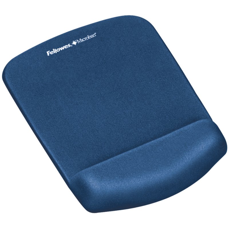 Fellowes polssteun PlushTouch met muismat, blauw, FoamFusion technologie