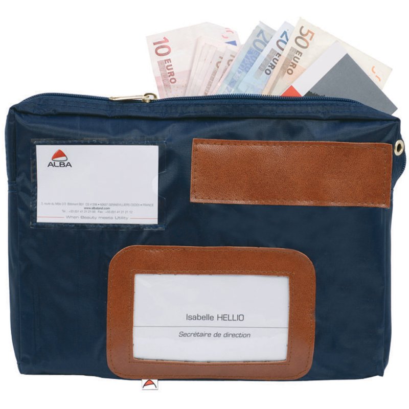 ALBA sac bandoulière POCAIS, polyester, bleu, 270×40×185 mm