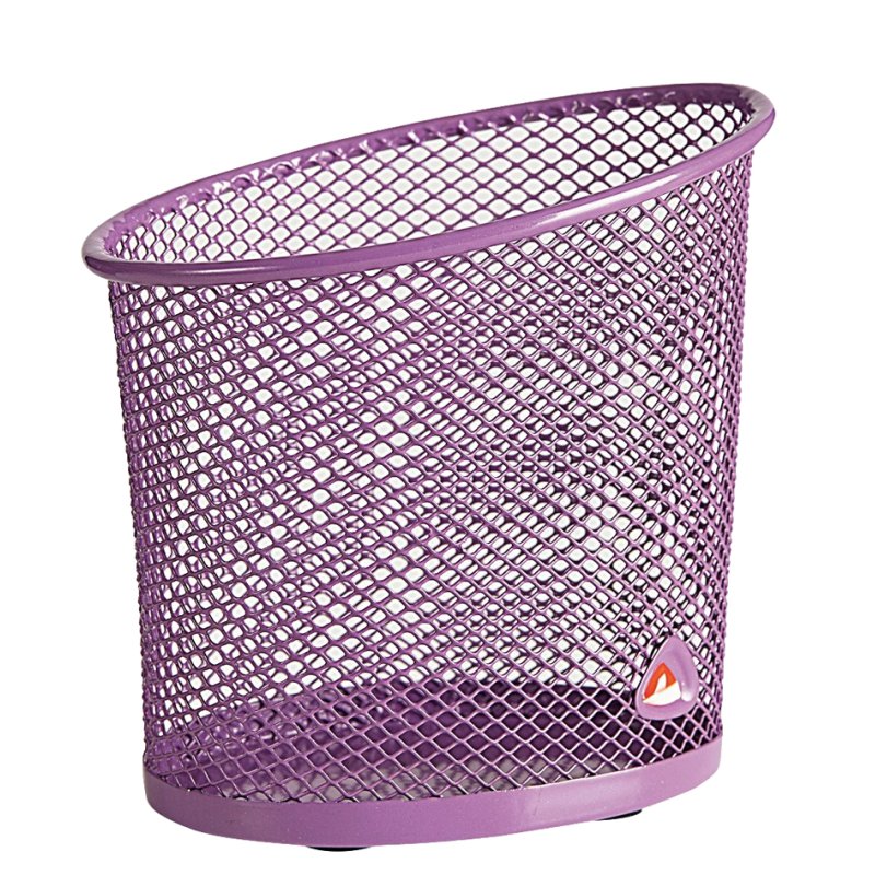 ALBA porte-stylos rond fil métallique, gris, diamètre 60 mm