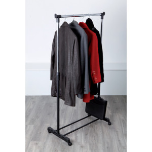 ALBA kapstok JACK, verrijdbaar, hoogte verstelbaar 1030-1800 mm, 20 hangers