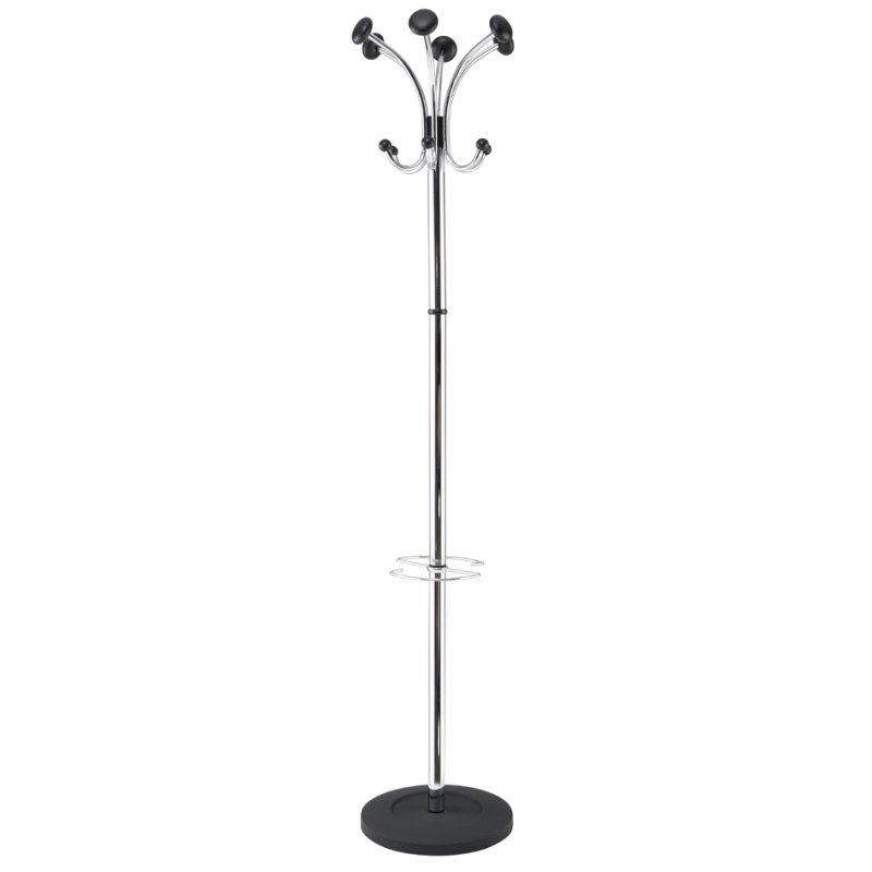 ALBA kapstok CHROMY, verchroomd, 1790 mm, 6 dubbele haken